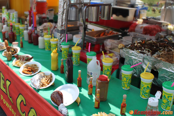 Plenty of food at the festival