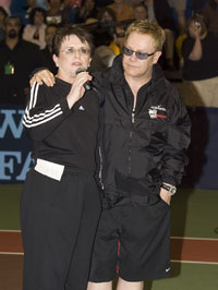 Billy Jean King and Sir Elton John